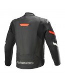 Geaca de piele Alpinestars FASTER V2 - Negru/Rosu