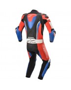 Combinezon de piele 1 piesa ALPINESTARS HONDA GP PRO V2 TECH-AIR COMPATIBLE - Negru/Rosu/Albastru