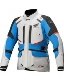 Geaca textil impermeabila ALPINESTARS HONDA ANDES V3 DRYSTAR - Negru/Gri deschis/Albastru