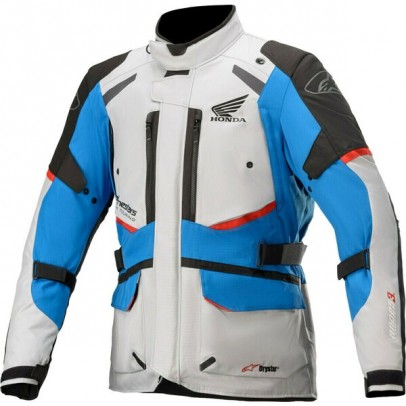 Geaca textil impermeabila ALPINESTARS HONDA ANDES V3 DRYSTAR - Negru/Gri deschis/Albastru