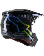 Casca cross-enduro Alpinestars Supertech S-M5 COMPASS - Negru/Multicolor