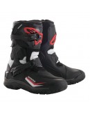 Cizme touring/adventure Alpinestars BELIZE Drystar HONDA - Negru/Alb/Rosu