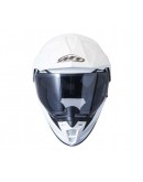 Casca off road motociclete MT Synchrony Duo Sport alb lucios cu viziera (ochelari soare integrati)