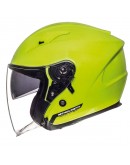 Casca open face motociclete MT Avenue SV galben fluor lucios (ochelari soare integrati)