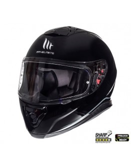 Casca integrala motociclete MT Thunder III SV negru lucios (ochelari soare integrati)