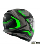 Casca integrala MT Thunder III SV Turbine C6 verde fluor mat (ochelari soare integrati)