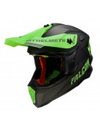 Casca off road MT Falcon System D6 verde fluor mat