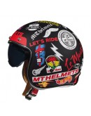 Casca open face motociclete MT Le Mans 2 SV Anarchy A1 negru mat (ochelari soare integrati)