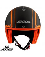 Casca Axxis model Hornet SV Royal A4 portocaliu fluor mat (ochelari soare integrati)