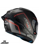 Casca integrala Axxis model Cobra Rage A2 gri lucios carbon - 100% carbon