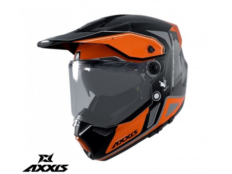 Casca adventure/touring/off road Axxis model Wolf DS Roadrunner B4 portocaliu fluor mat