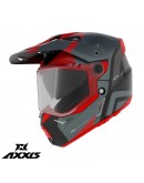Casca adventure/touring/off road Axxis model Wolf DS Hydra B5 rosu mat