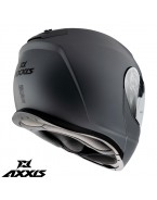 Casca flip-up Axxis model Gecko SV A1 negru mat (ochelari soare integrati)