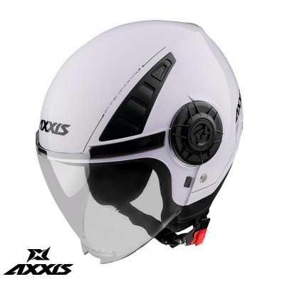 Casca Axxis model Metro A0 alb lucios (open face)