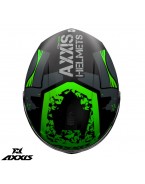 Casca integrala Axxis model Draken S Cosa Nostra B6 verde fluor lucios