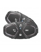 Sistem comunicare complet Bluetooth INTERCOM Interphone model Active - kit 2 bucati (pentru 2 utilizatori)