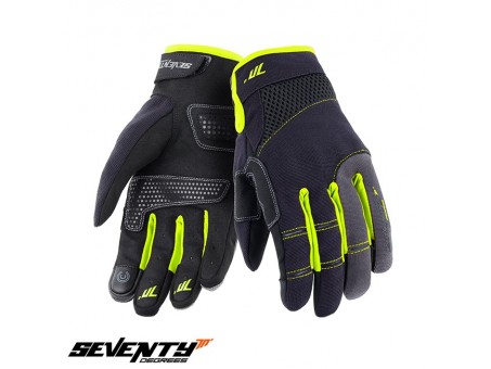 Manusi barbati Urban vara Seventy model SD-C48 negru/galben - degete tactile