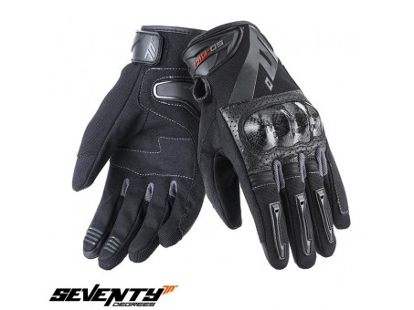 Manusi barbati Racing/Naked vara Seventy model SD-N14 negru/gri - degete tactile