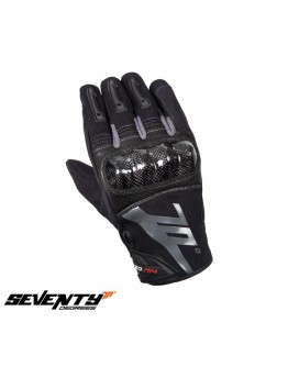 Manusi barbati Racing/Naked vara Seventy model SD-N14 negru/gri - degete tactile