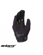 Manusi barbati Racing/Naked vara Seventy model SD-N14 negru/galben - degete tactile