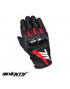 Manusi barbati Racing/Naked vara Seventy model SD-N14 negru/rosu - degete tactile