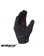 Manusi barbati Racing/Naked vara Seventy model SD-N14 negru/rosu - degete tactile