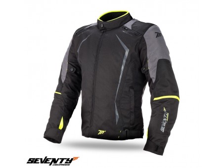 Geaca (jacheta) barbati Racing Seventy vara/iarna model SD-JR47 negru/galben fluor