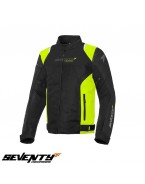 Geaca (jacheta) barbati Racing vara Seventy model SD-JR48 negru/galben fluor