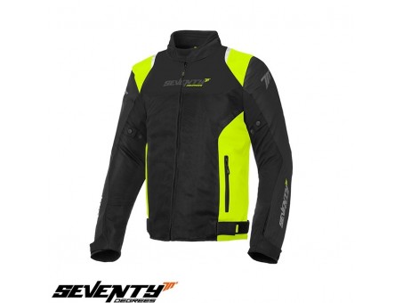 Geaca (jacheta) barbati Racing vara Seventy model SD-JR48 negru/galben fluor