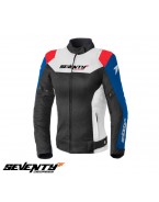 Geaca (jacheta) femei Racing vara Seventy model SD-JR50 negru/rosu/albastru