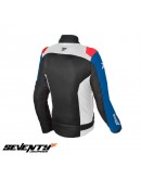 Geaca (jacheta) femei Racing vara Seventy model SD-JR50 negru/rosu/albastru