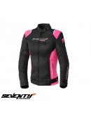 Geaca (jacheta) femei Racing vara Seventy model SD-JR50 negru/roz
