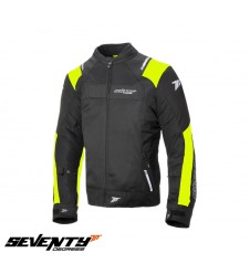 Geaca (jacheta) barbati Racing vara Seventy model SD-JR52 Negru,galben fluor