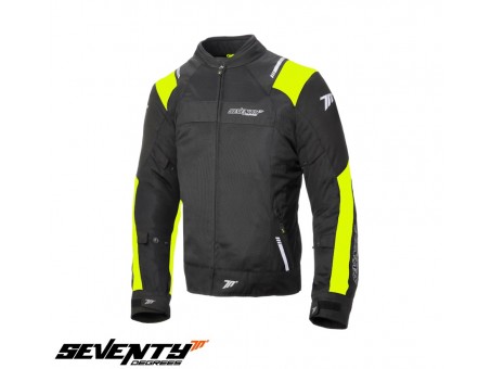 Geaca (jacheta) barbati Racing vara Seventy model SD-JR52 negru/galben fluor