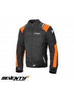 Geaca (jacheta) barbati Racing vara Seventy model SD-JR52 negru/portocaliu