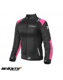 Geaca (jacheta) femei Racing vara Seventy model SD-JR54 negru/roz