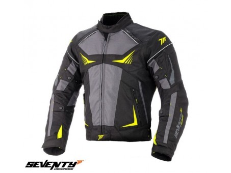 Geaca (jacheta) barbati Racing Seventy vara/iarna model SD-JR55 - Negru/galben fluor