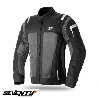 Geaca (jacheta) motociclete femei Touring Seventy vara model SD-JT46 negru/gri