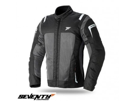 Geaca (jacheta) motociclete femei Touring Seventy vara model SD-JT46 negru/gri