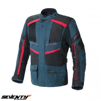 Geaca (jacheta) barbati Urban/Touring Seventy iarna model SD-JT81 Navy albastru/negru/rosu