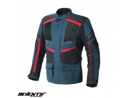 Geaca (jacheta) barbati Urban/Touring Seventy iarna model SD-JT81 Navy albastru/negru/rosu