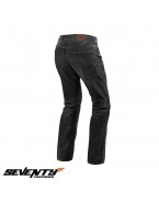 Blugi moto barbati Seventy SD-PJ2 tip Regular fit negru