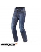 Blugi moto barbati Seventy SD-PJ2 Regular fit albastru