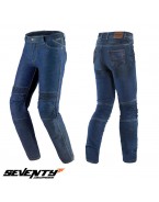 Blugi moto barbati Seventy SD-PJ6 Slim fit albastru