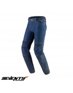 Blugi moto barbati Seventy SD-PJ6 Slim fit albastru