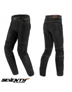 Blugi moto femei Seventy SD-PJ8 Slim fit negru