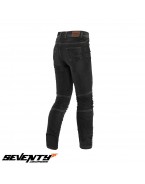 Blugi moto femei Seventy SD-PJ8 Slim fit negru