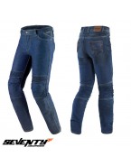 Blugi moto femei Seventy SD-PJ8 tip Slim fit albastru