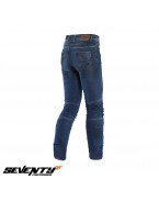 Blugi moto femei Seventy SD-PJ8 tip Slim fit albastru