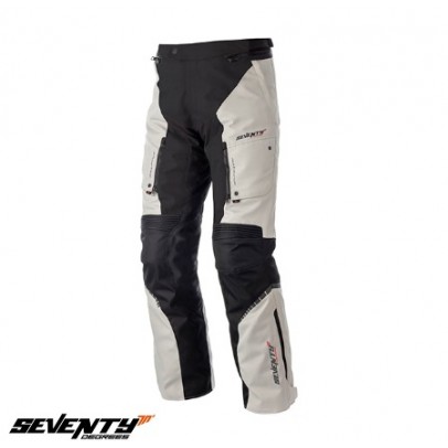 Pantaloni moto Touring unisex Seventy vara/iarna SD-PT1S negru/gri (varianta SD-PT1 scurta)